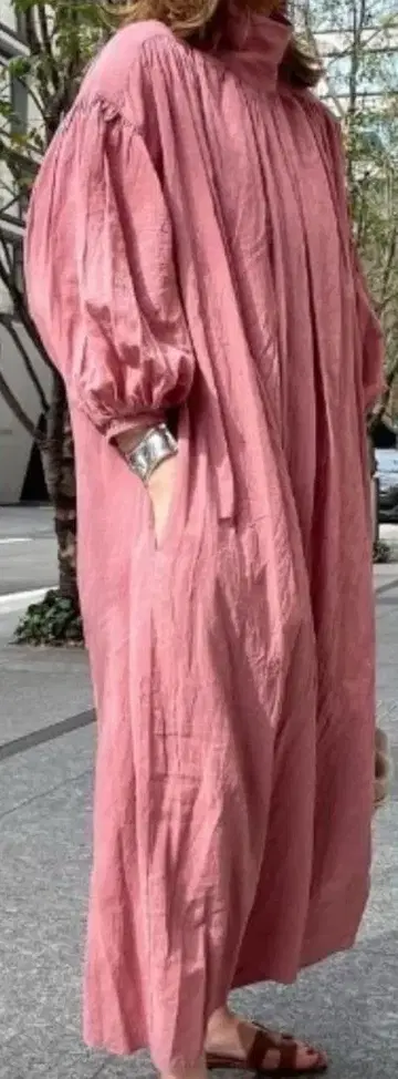 오드리 앤 존 웨드 코튼 롱 원피스