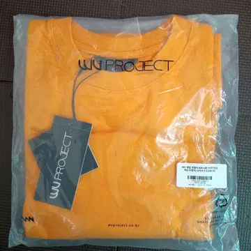 WV PROJECT 오렌지 T셔츠 메구로 렌 착용 동일 상품
