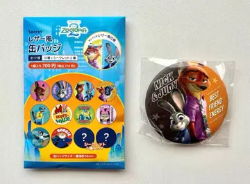 주토피아 캔뱃지 시크릿 닉 & 주디 초레어