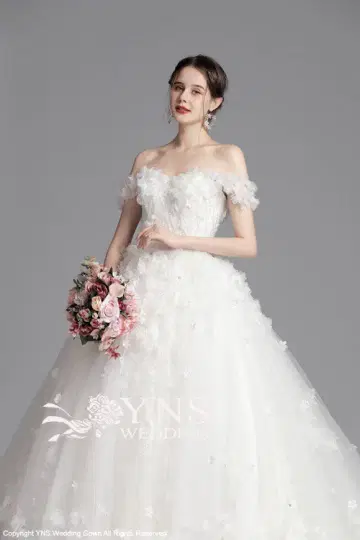 YNS 웨딩 드레스 한국 스타일