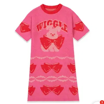 위글위글 룸웨어 슬립 드레스 곰