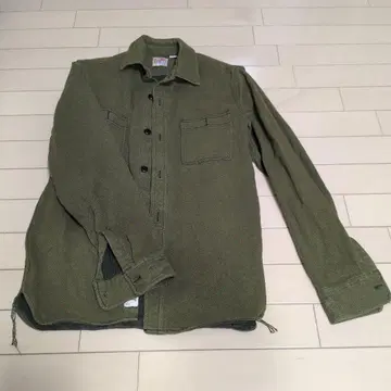 HOUSTON 올리브 그린 데님 셔츠 MEDIUM