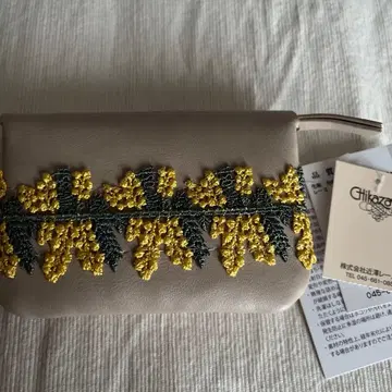 치카자와 레이스 미니 파우치 미모사 미사용!