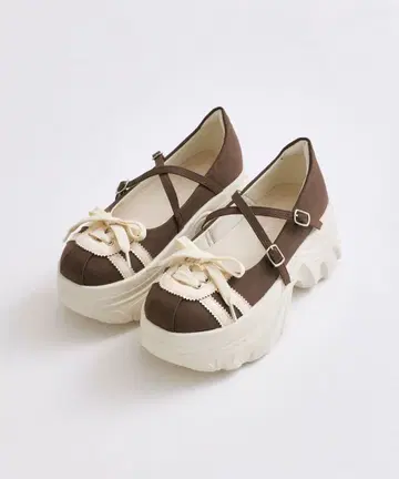 Olive des Olive 스니커즈풍 밸리 슈즈 브라운 M 사이즈