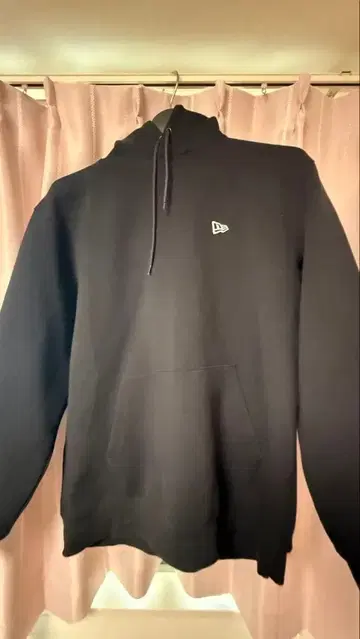 NEW ERA 블랙 후드 부착 후드티 XL