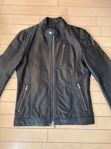 MIND BLOW 가죽 싱글 라이더 블랙