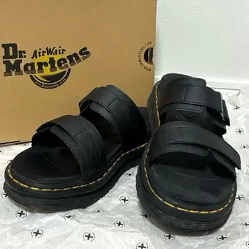 닥터마틴 틸튼 스트랩 샌들 가죽 블랙 UK8