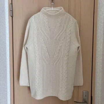 쿨카레안 koos 긴 길이 니트 스웨터 화이트