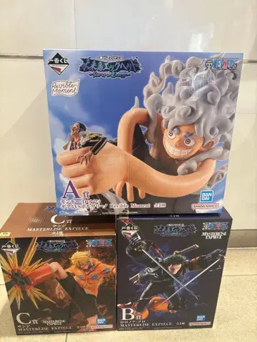 제일복권 원피스 미래섬 에그헤드 A상 B상 C상 피규어 세트