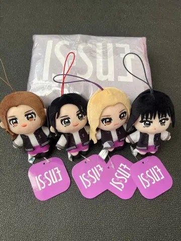 IS:SUE 마스코트 봉제 인형 토트백 5개 세트