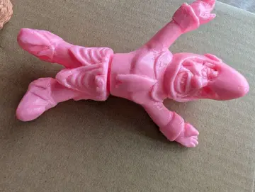 근육맨 지우개 샤크 남작 핑크