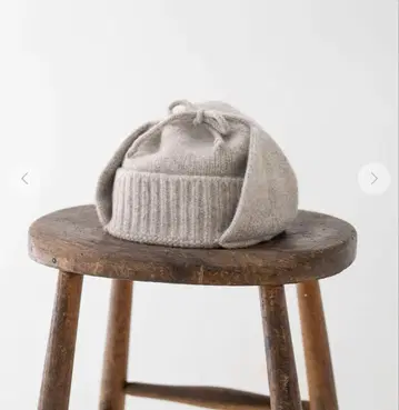 새상품 nestrobe 니트 플라이트 캡 베이지