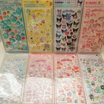 산리오 봉봉 드롭 씰 8장 세트