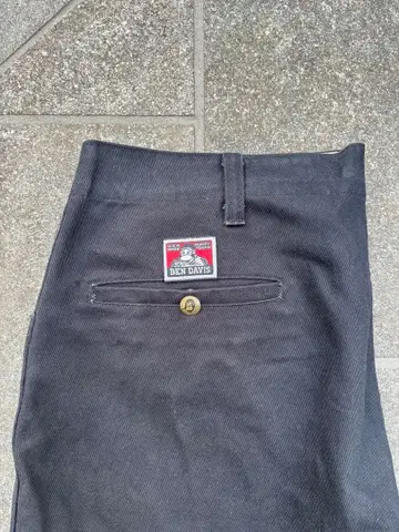 벤 데이비스 프리스코 팬츠 블랙 USA 코튼 100 90s