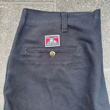 벤 데이비스 프리스코 팬츠 블랙 USA 코튼 100 90s