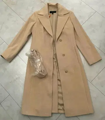 EPOCA 베이지 롱 코트 40