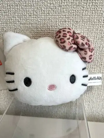 시마무라 헬로키티 레오파드 무늬 페이스 참 키링