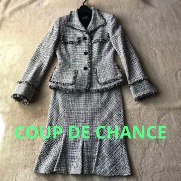 [ COUP DE CHANCE ] 쿠 드 샹스 트위드 셋업*38 36