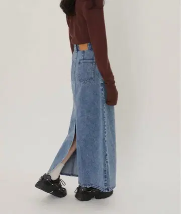 GIUNON 데님 롱 스커트 사이즈 0