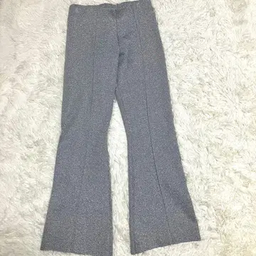 아메리빈티지 글리터 플레어 이지 팬츠 M 실버 테이퍼드