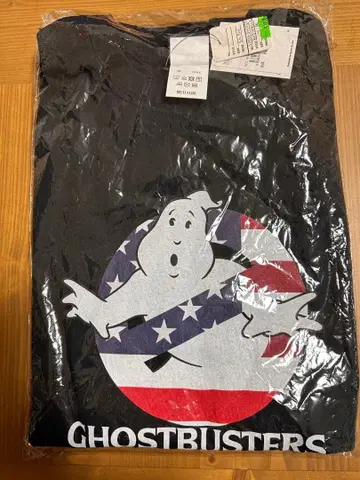 GHOSTBUSTERS 긴팔 T셔츠 블랙 성조기 모델
