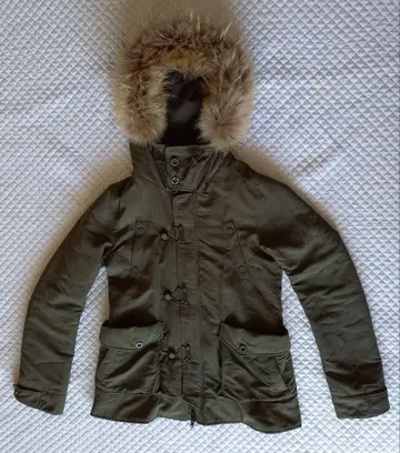 SLY 스라이 모즈 코트 퍼 포함 카키색