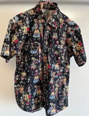 라로카 LA ROCKA 존슨즈 스컬 올 패턴 셔츠