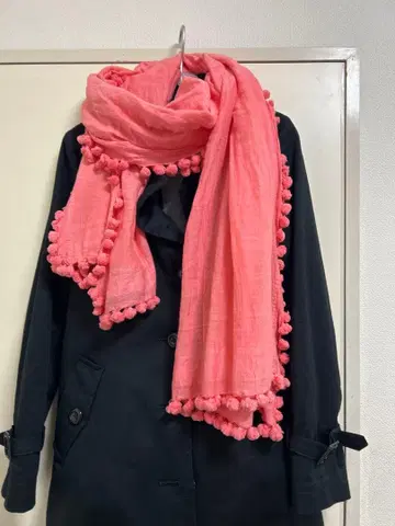 MATTA 마타 dupatta 스톨 코랄 핑크