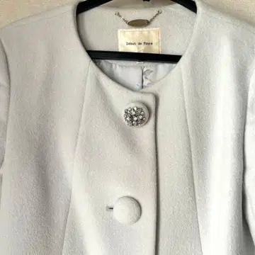 [ Debut de Fiore ] 비쥬 부착 코트