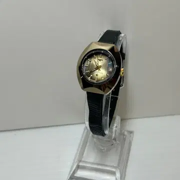 테크노스 자동 와인딩 골드 여성용 손목시계 K196