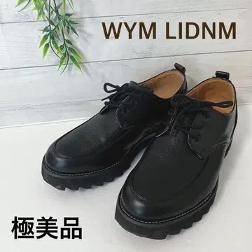 [컨디션 최상] WYM LIDNM 블랙 드레스 슈즈 샤크 밑창 M