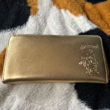 골드 도라에몽 라운드 지퍼 장지갑