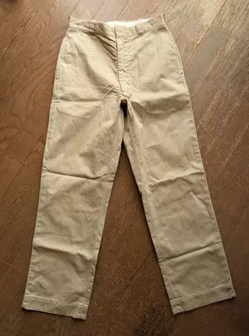 1969 US ARMY 치노 팬츠 지퍼 플라이 실측치수 W29 L30