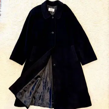 Mure 뮬 롱 코트 울 코트 블랙 알파카 M