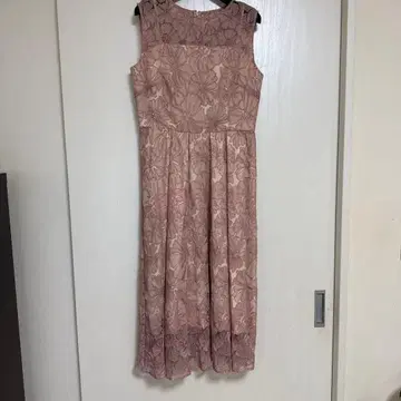 플라워 자수 슬리브리스 무릎 기장 원피스