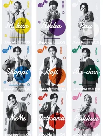 SnowMan Dome Tour ON 클리어 스티커