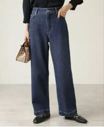 NATURAL BEAUTY BASIC 데님 배기 팬츠