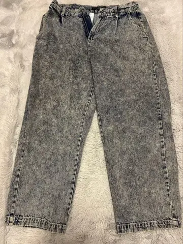 [ Beno ] 와이드 팬츠 M 사이즈 블루 면