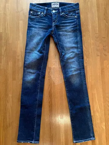 moussy 1 다크 블루 슬림핏 데님 25