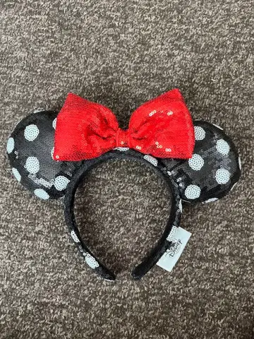 디즈니 도트 리본 머리띠