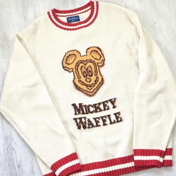 미키 와플 니트 L