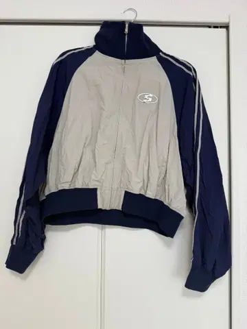 WHO'SWHO 집업 자켓 그레이/네이비