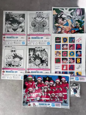 드래곤볼 40주년 클리어 파일 클리어 포스터 제일복권 피규어