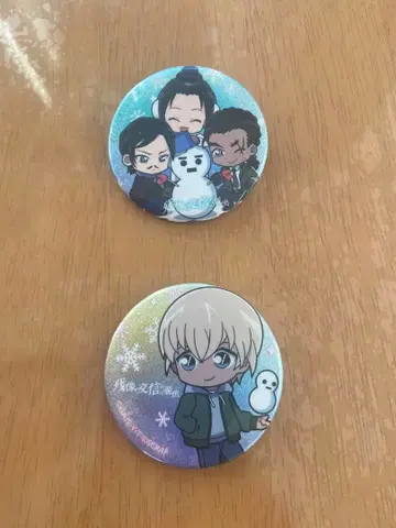 애니메이션 캐릭터 배지 2개 세트