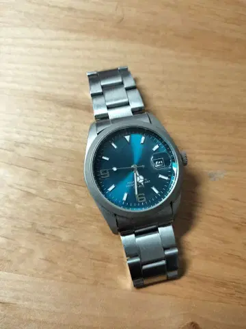 [ 배터리 방전 ] MARIO 파랑 다이얼 스테인리스 자동 시계