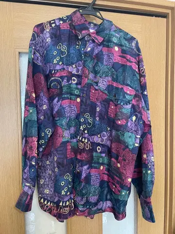 오버 사이즈 올 패턴 셔츠 L 사이즈