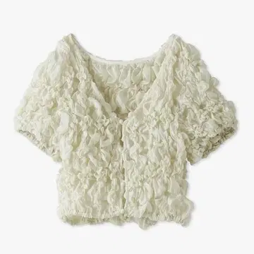 미사용 새상품 snidel 랜덤 셔링 풀오버 화이트