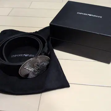 EMPORIO ARMANI 엠블럼 벨트 SIZE 48