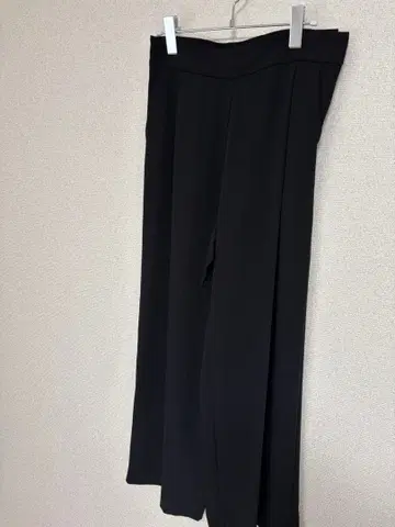 소쥬 사이드 턱 와이드 팬츠 블랙 L 사이즈