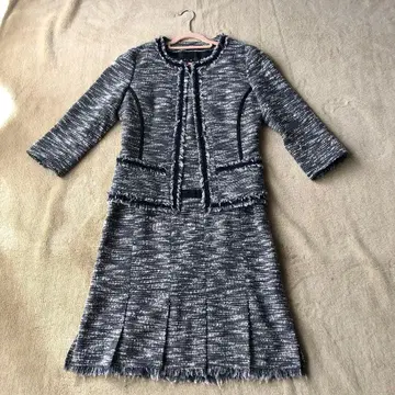 [ BRIGITTE ] 브리짓 트위드 셋업*네이비 9호